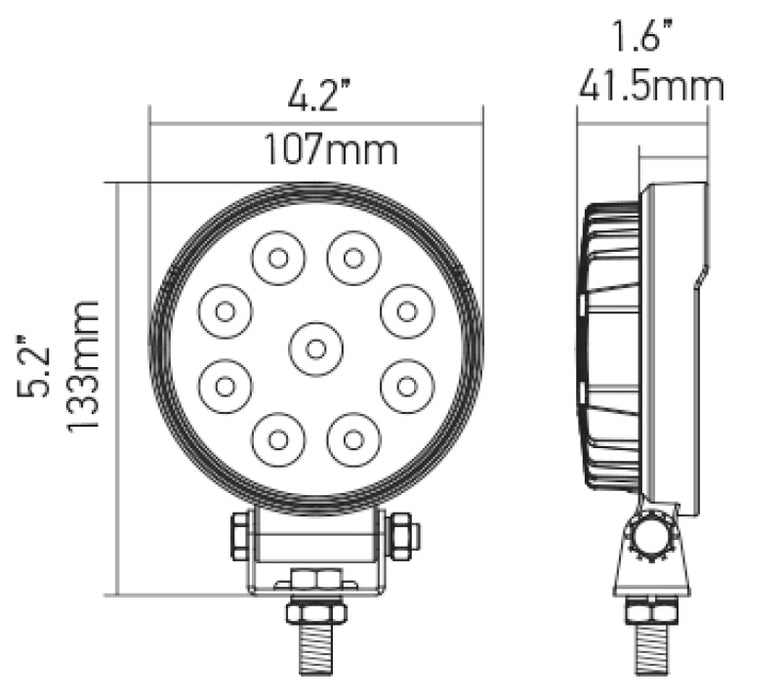 Hella ValueFit Work Light 5RD 1.0 LED MV CR LT 357101002