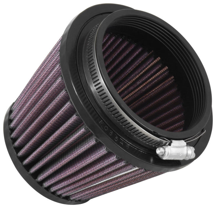 K&N Universal Clamp-On Air Intake Filter: High Performance, Premium Washable Replacement Filter: Flange Diameter: 3.5 In, Filter Height: 4 In, Flange L: 0.625 In, Shape: Round Tapered, RU-2990, Black