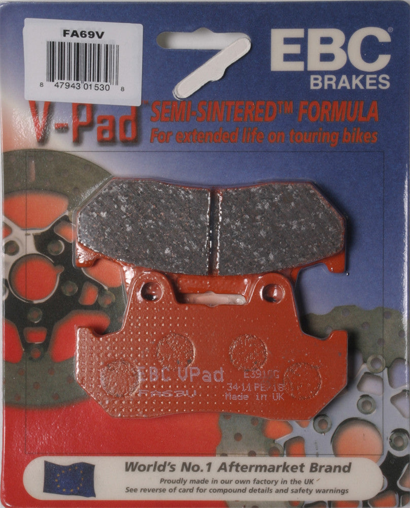 EBC V-Series Brake Pads (Front) Compatible with 82-83 Fits Honda VF750C FA69V
