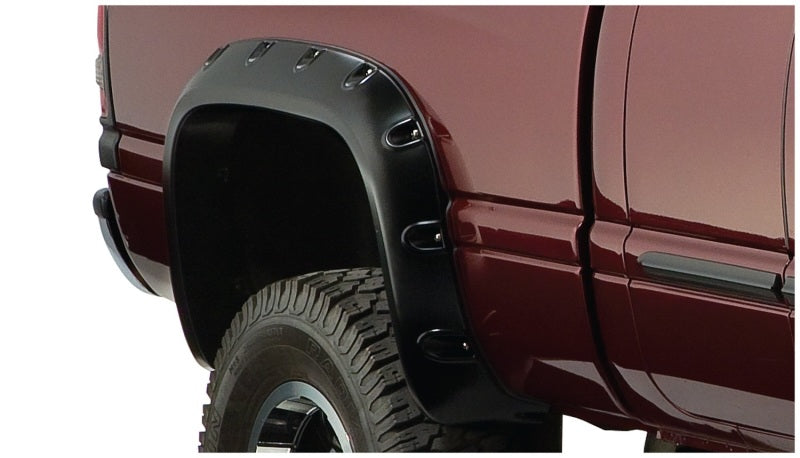 Bushwacker 94-01 Compatible with Dodge Ram 1500 Fleetside Pocket Style Flares 4pc 78.0/96.0in Bed Black 50908-02