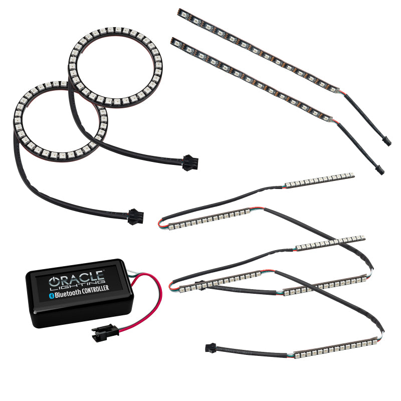 Oracle 15-17 Fits Ford Mustang V6/GT/Shelby Dynamic DRL W/ Halo Kit Colorshift Dynamic See Warranty 1335-332