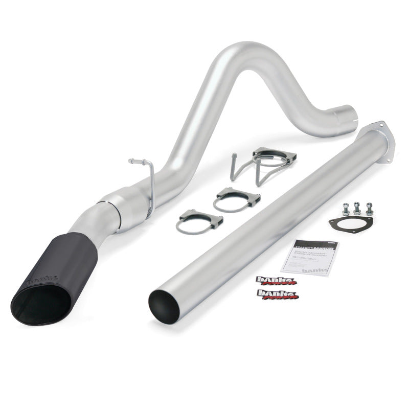 Banks Power 15 Ford 6.7L F250-350-450 CCSB/CCLB SRW Monster Exh Sys SS Single Exh w/ Black Tip 49792-B