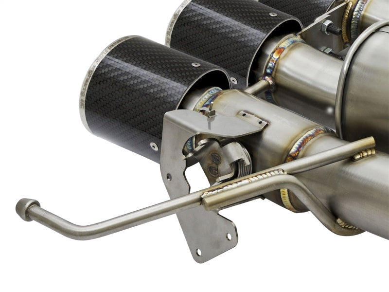 aFe MACHForce XP 3in -2 1/2in Axle Back SS Exhaust w/Carbon Fiber Tips 14-17 Chevy Corvette V8 6.2L 49-34056-C