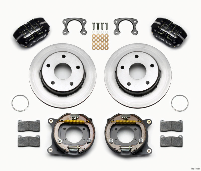 Wilwood Dynapro Lug Mount P/S Park Brake Kit Small Ford 2.36in Off Bronco 5 x 5.50 140-13320