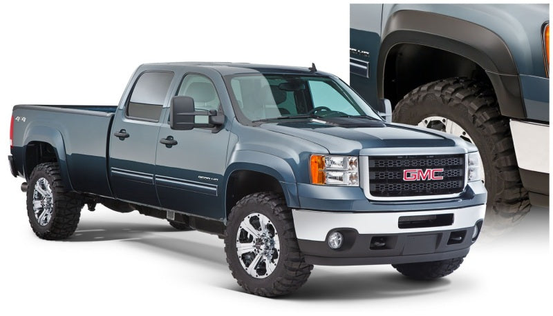 Bushwacker 07-13 GMC Sierra 1500 Fleetside Extend-A-Fender Style Flares 4pc 78.7/97.6in Bed Black 40952-02