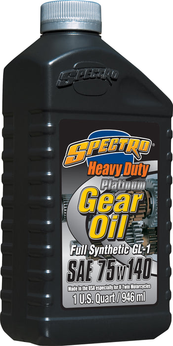 Spectro Performance Oils R.HDPGO Heavy Duty Platinum Gear Oil (75w140 Gl-1, 1 Quart)