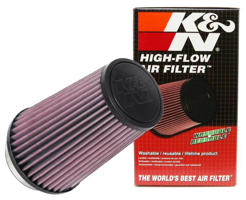 K&N Universal Tapered Filter 3.5in Flange ID x 5.5in Base OD x 4in Top OD x 8in Height RU-1045