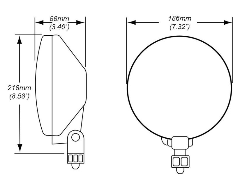 Hella 700FF H3 12V/55W Halogen Driving Lamp Kit 10032801