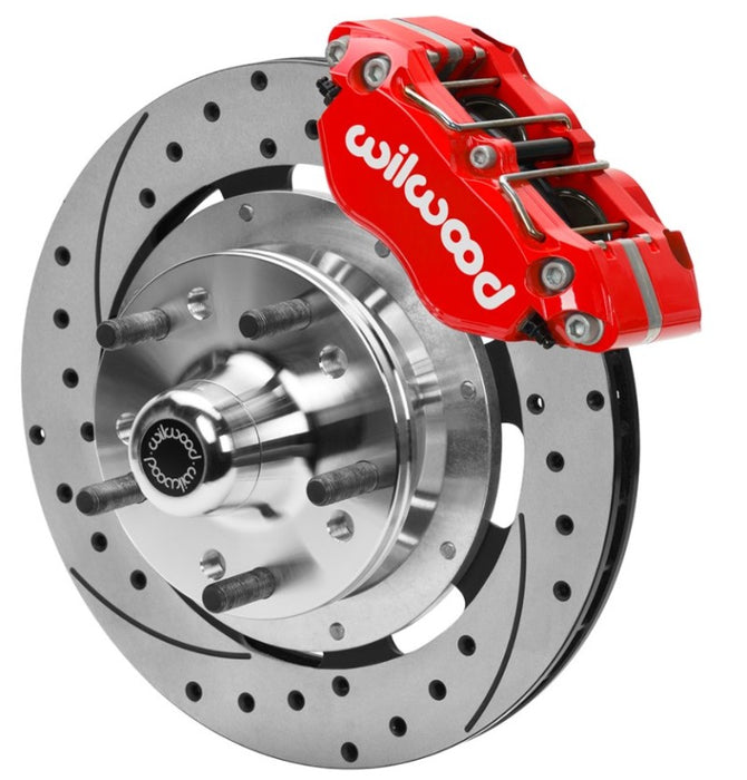 Wilwood 70-81 FBody/75-79 A&XBody Dynapro Frt Brk Kit 11.75in D/S Rtr Red Caliper Use w/ PD Spindle 140-15981-DR