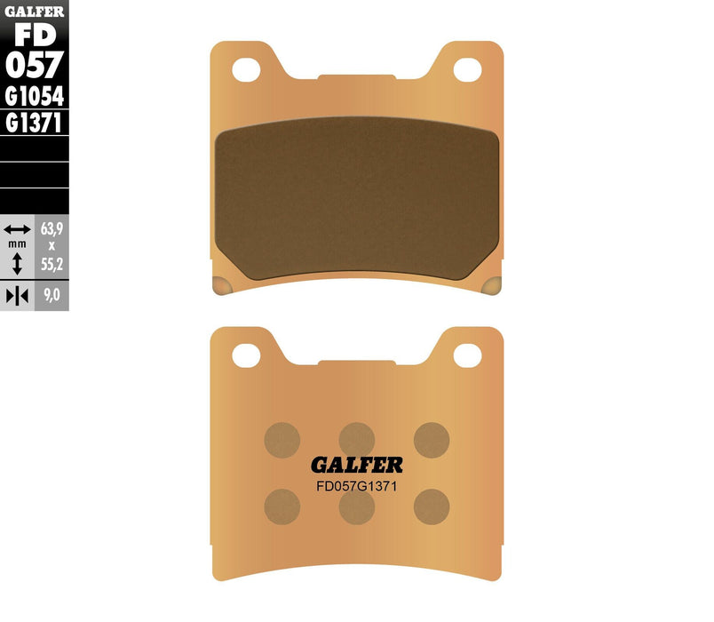 Galfer HH Sintered Brake Pads (Rear G1371) Compatible with 96-07 Yamaha YZF600R