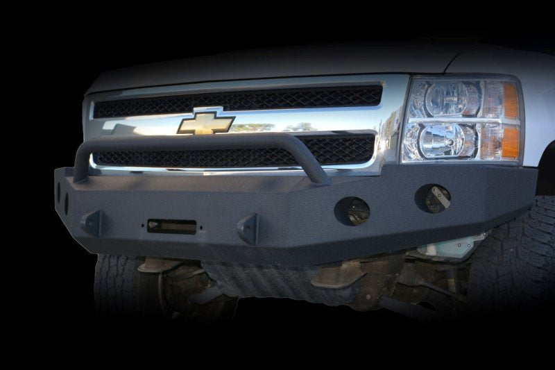 DV8 Offroad 07-13 Chevrolet Silverado 1500 Front Bumper Black Powdercoat FBCS1-01