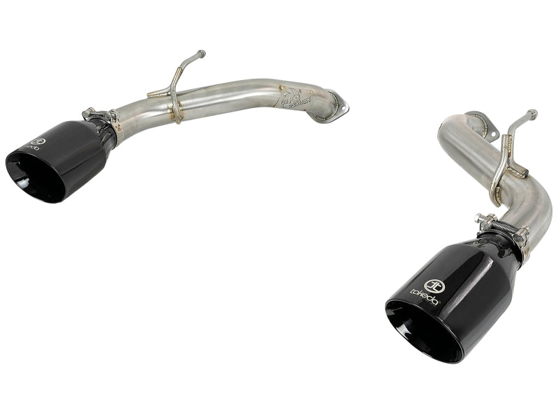 aFe Takeda 2.5in 304 SS Axle-Back Exhaust w/ Black Tips 16-18 Compatible with Infiniti Q50 V6-3.0L (tt) 49-36130NM-B