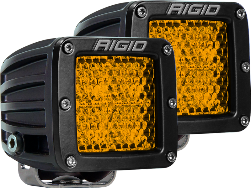 Rigid Industries D-Series Diffused Rear Facing High/Low Yellow Pair 90151