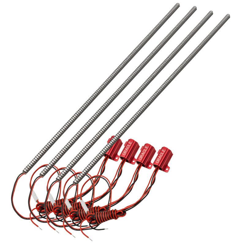 Oracle Fits Dodge Challenger 08-14 Afterburner Center Section (4 Pcs) Red See Warranty 1337-003