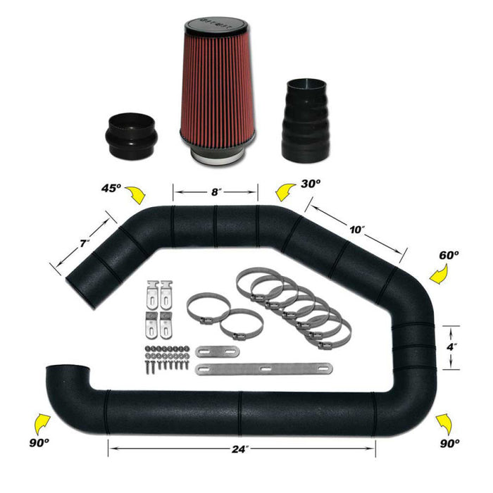 Airaid U-Build-It Universal 4in Master Kit I w/700-470 (9in) Filter 101-401