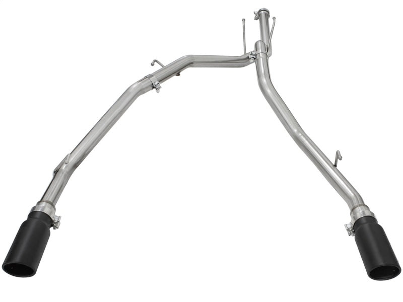 aFe MACHForce XP DPF-Back Exhaust 2.5in SS with Black Tips 2014 Compatible with Dodge Ram 1500 V6 3.0L EcoDiesel 49-42041-B