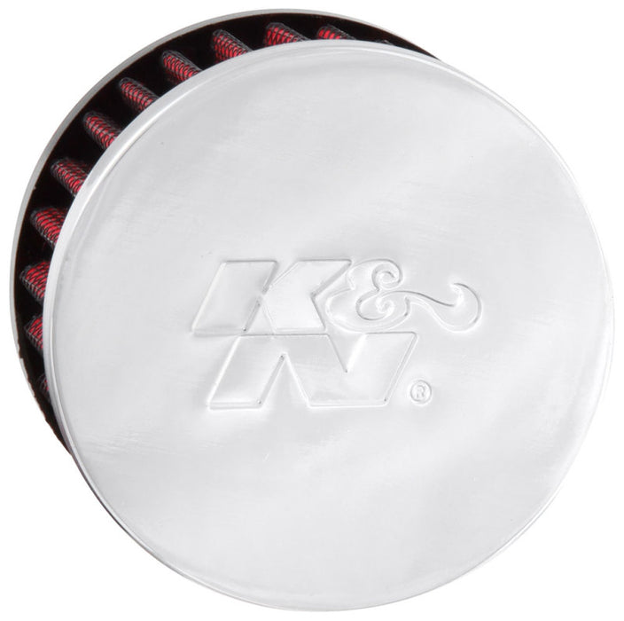 K&N .5in Flange ID x 3in OD x 3.25in H Rubber Base Crankcase Vent Filter 62-1495