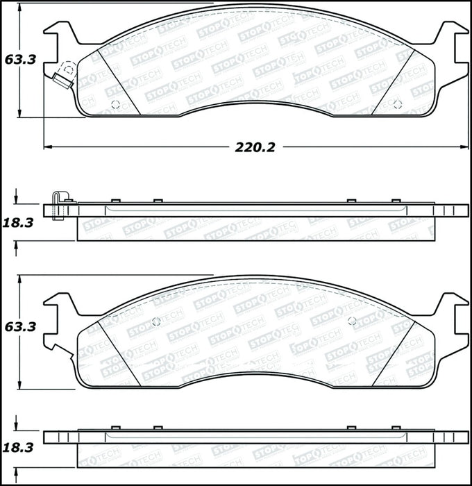 StopTech Street Select Brake Pads 305.0965