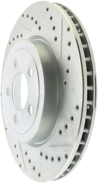 StopTech Select Sport 10-14 Compatible with Dodge Challenger Drilled and Slotted Front Left Brake Rotor 227.63061L