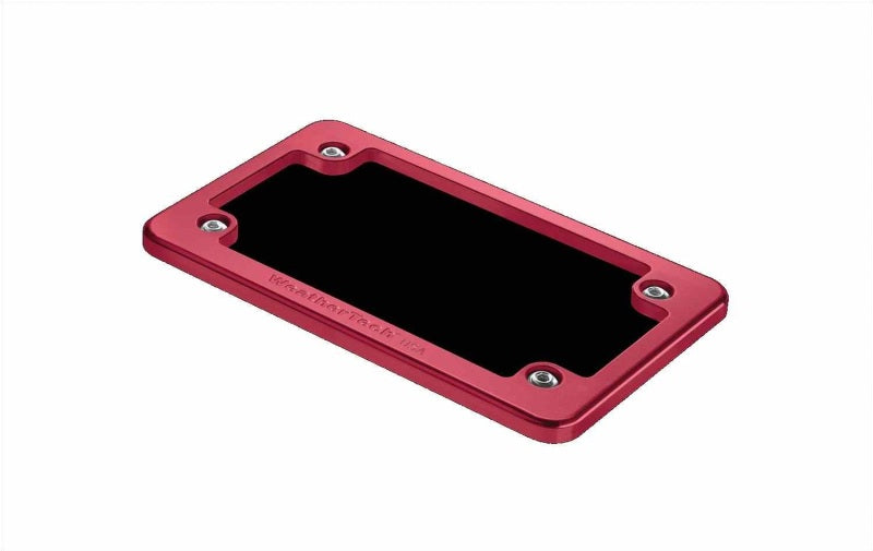 WeatherTech Motorcycle Billet Plate Frames Red 8AMPF4