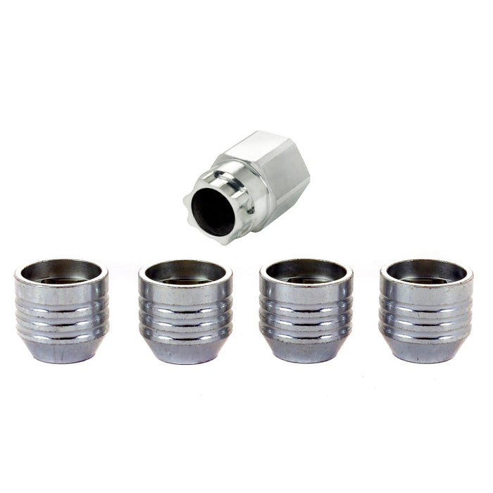 McGard Wheel Lock Nut Set 4pk. (Under Hub Cap / Cone Seat) M14X2.0 / 13/16 Hex / .893in. Length 24024