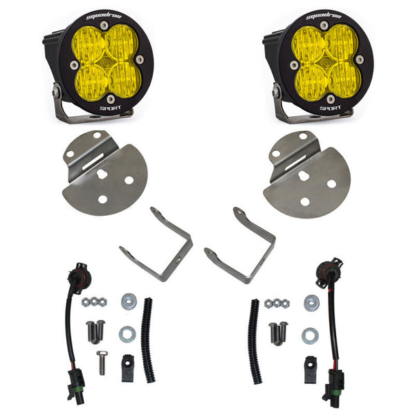 Baja Designs 15-19 Fits Chevrolet Colorado / Silverado 2500HD/3500HD Squadron Sport Fog Pocket Kit 447711