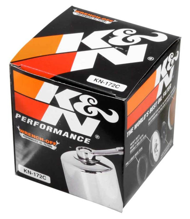 K&N Motorcycle Oil Filter: High Performance, Premium, Designed to be used with Synthetic or Conventional Oils: Fits Select Harley Davidson Motorcycles, KN-172C