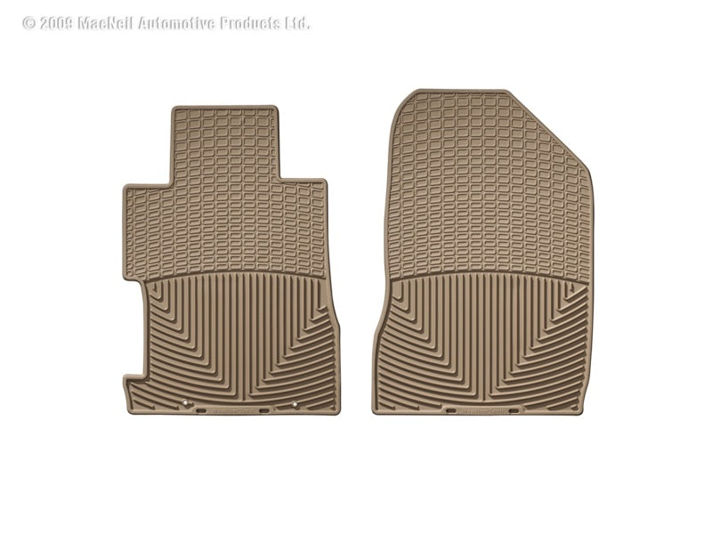 WeatherTech 06-11 Honda Civic Coupe / Si Coupe Front Rubber Mats Tan W65TN