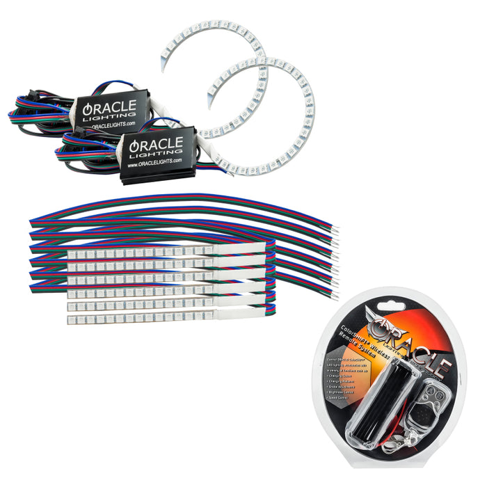 Oracle 18-21 Ford Mustang DRL Upgrade w/ Halo Kit ColorSHIFT SEE WARRANTY 1348-330