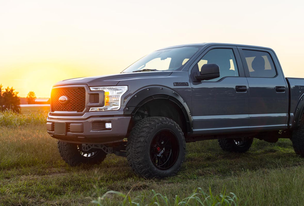 Rough Country Defender Pocket Fender Flares Black Ford F-150 2Wd/4Wd (15-20) A-F11811-UH