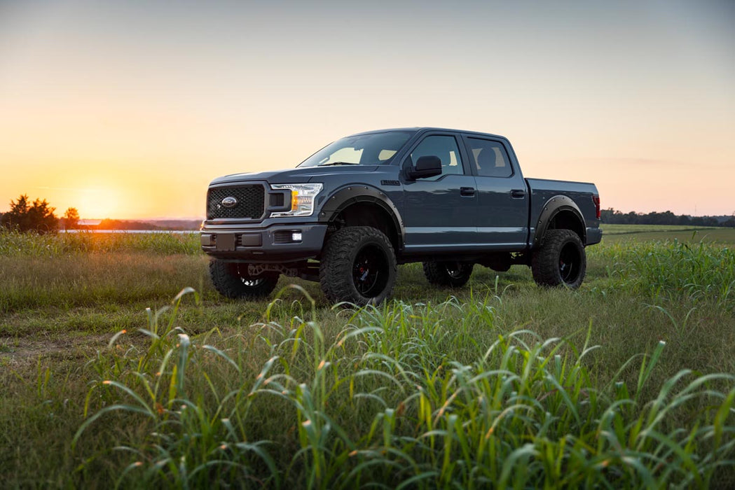 Rough Country Defender Pocket Fender Flares Black Ford F-150 2Wd/4Wd (15-20) A-F11811-G1