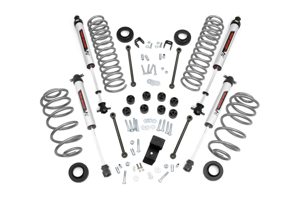 Rough Country 3.25 Inch Lift Kit 4 Cyl V2 Fits Jeep Wrangler Tj 4WD (1997-2002) 64170