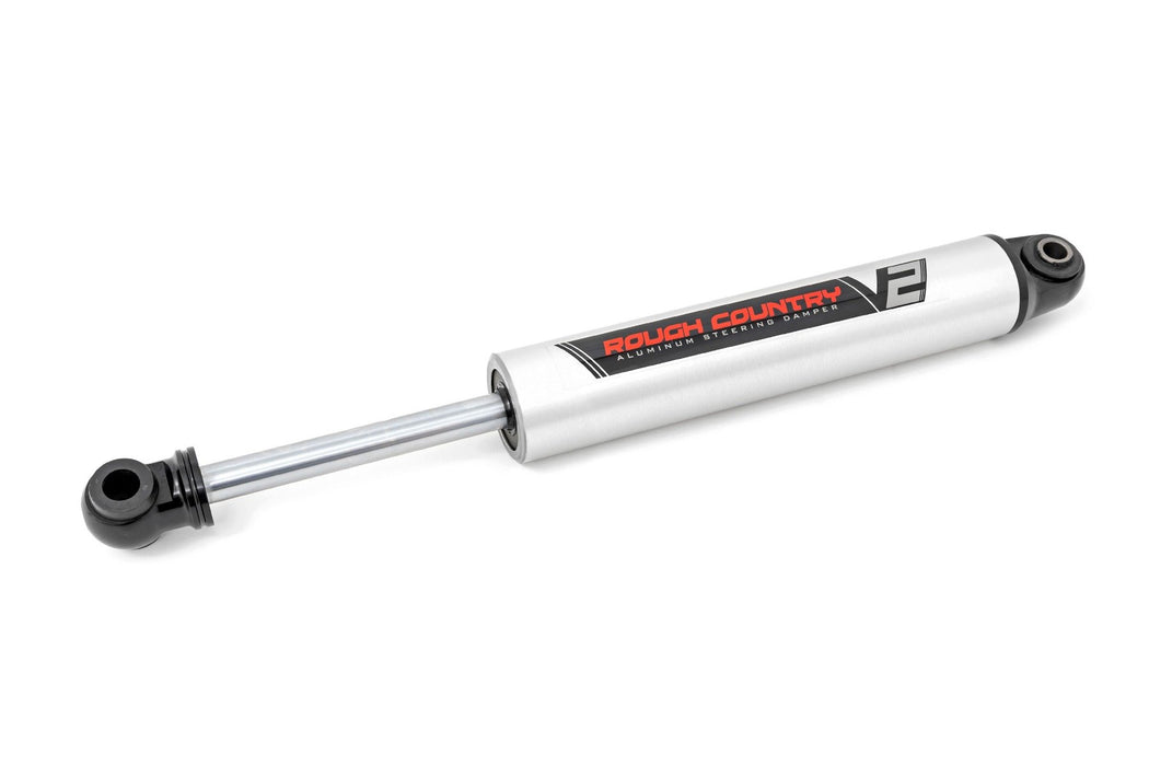 Rough Country V2 Steering Stabilizer compatible with Jeep Gladiator Jt (20-23)/Wrangler Jl (18-23) 8730570