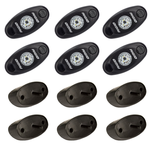 RIGID Amber Rock Light Kit, Set of 6 400293