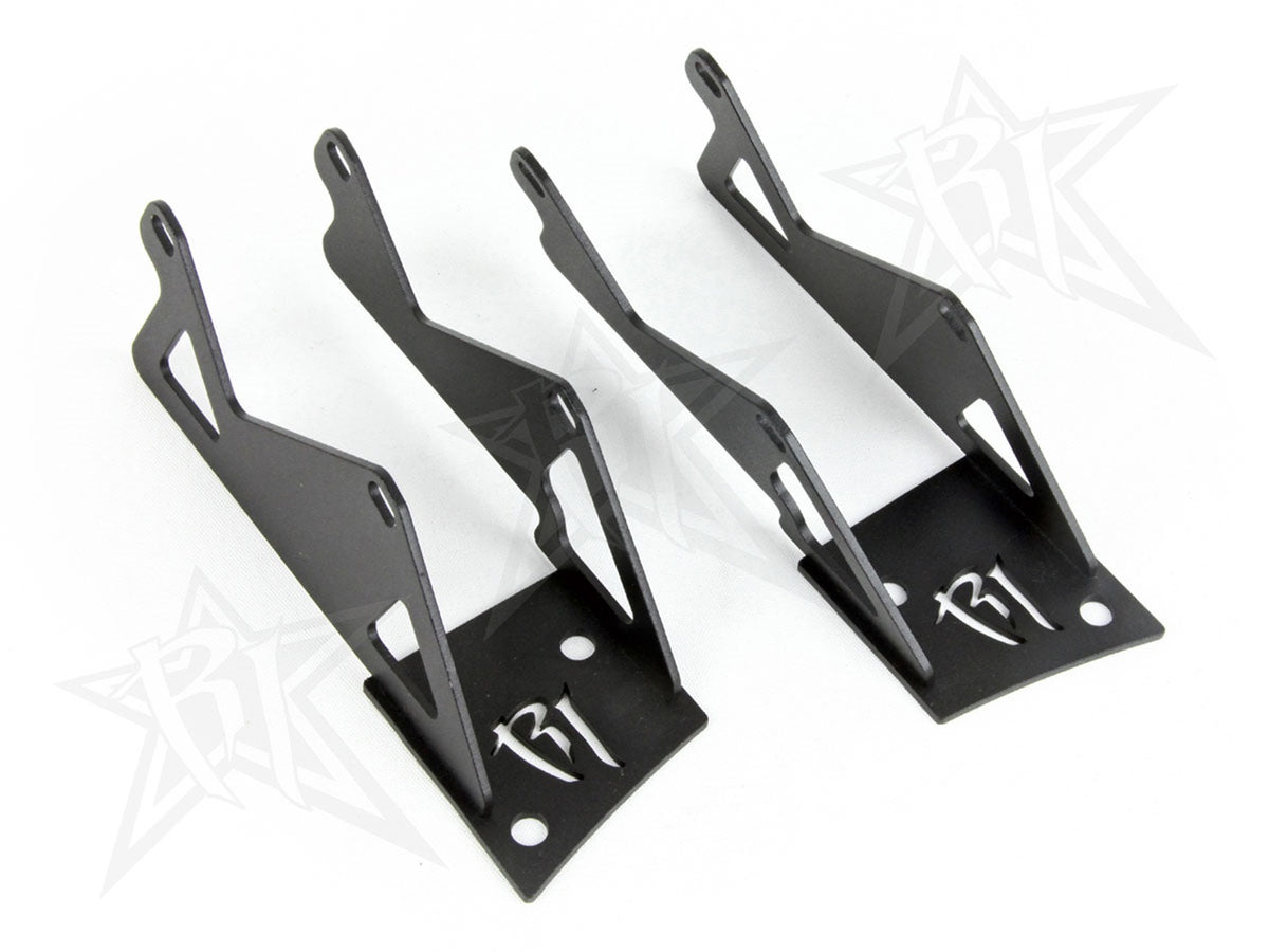 RIGID Fits Jeep JK Double A-Pillar Mount Mounts 2 sets of Dually/D2 40335