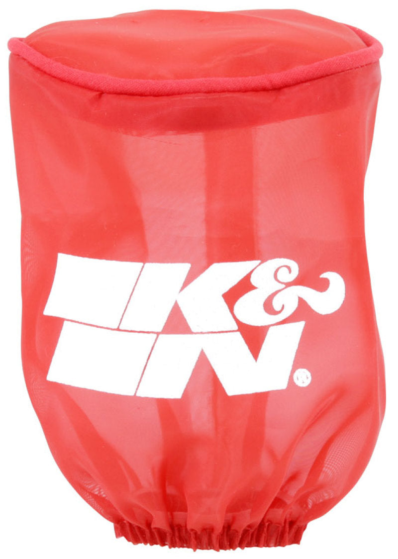 K&N Drycharger Air Filter Wrap Round Straight Red Closed Top 3in Inside Dia x 4in Height RU-1280DR