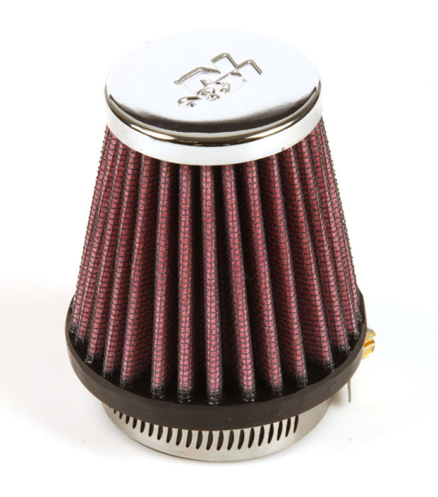 K&N Universal Clamp-On Air Filter: High Performance, Premium, Replacement Engine Filter: Flange Diameter: 1.9375 In, Filter Height: 3 In, Flange Length: 0.625 In, Shape: Round Tapered, RC-1060