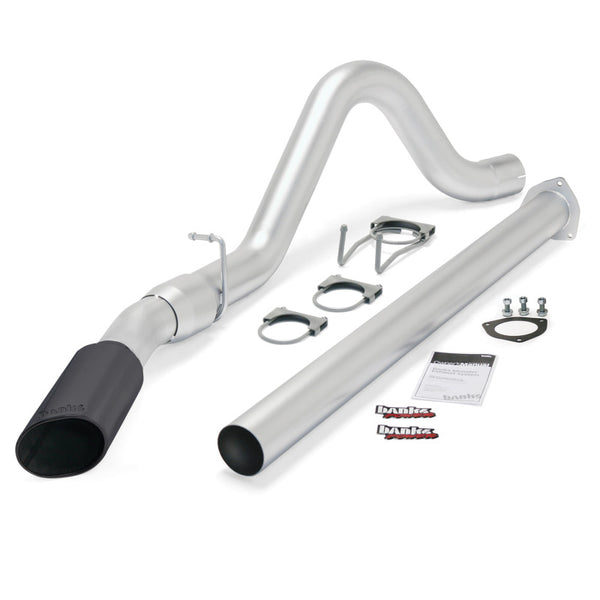 Banks Power 11-13 Ford 6.7L F250-350 Monster Exh Sys SS Single Exh w/ Blk Tip 49788-B