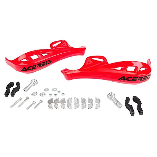 Acerbis 2205320004 Rally Profile Red Handguard with Universal Mount