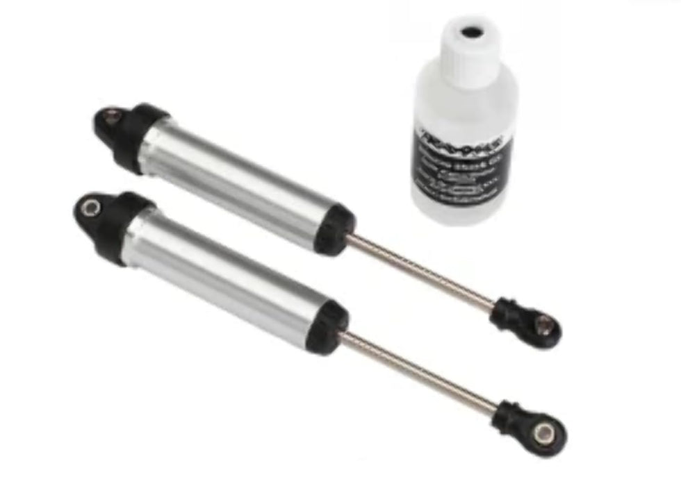 Traxxas 8451 Fully Assembled 134mm Gtr Non-Threaded Shocks Silver