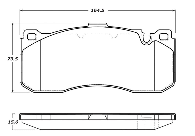 StopTech Street Touring 08-09 BMW 128i/135i Coupe Front Brake Pads 308.1371