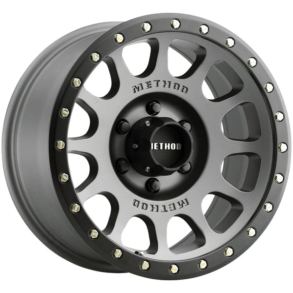 Method MR305 NV 17x8.5 / +25mm Offset / 6x5.5 BP / 108mm CB / Titanium Matte Black Lip Wheel MR30578560825