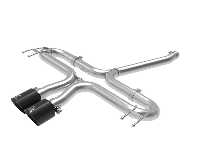 aFe Takeda 2-1/2in 304 SS Axle-Back Exhaust w/Black Tips 17-20 Honda Civic Sport L4-1.5L (t) 49-36625-B