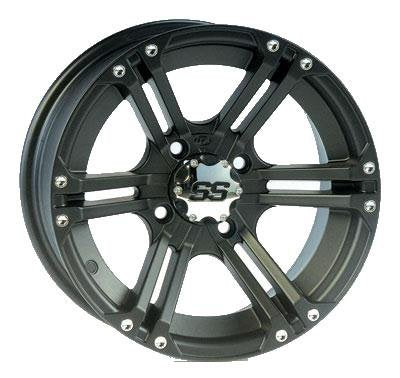 ITP SS 212 14x6 / 4x137 BP / 4+2 Offset Black Wheel 1428377536B