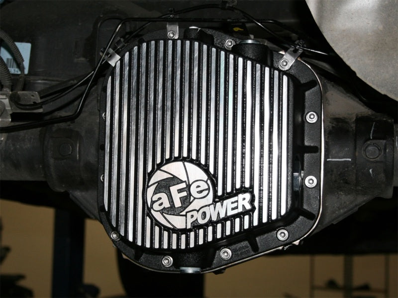 aFe Power Rear Diff Cover (Machined) 12 Bolt 9.75in 97-16 Ford F-150 w/ Gear Oil 4 QT 46-70152-WL