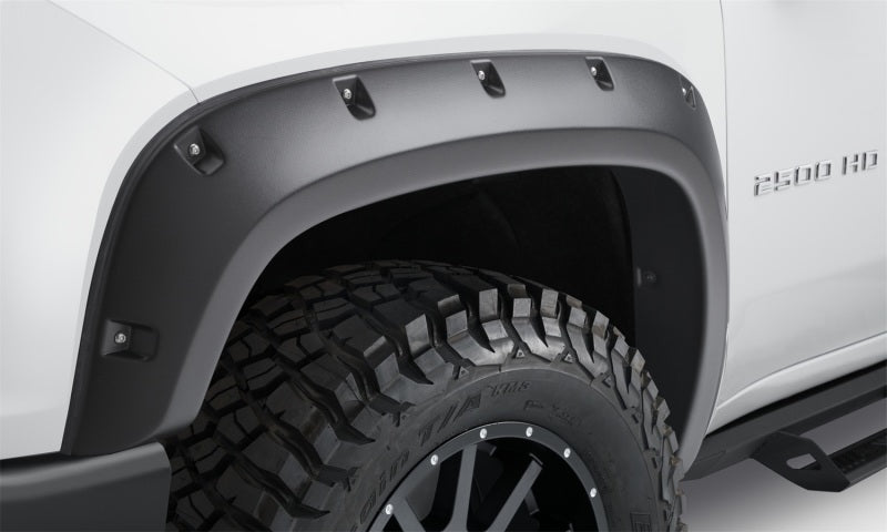 Bushwacker 19-21 Chevrolet Silverado 2500 / 3500 HD (Excl. Dually) Forge Style Flares 4pc Black 48146-08