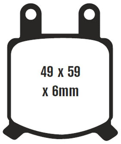 EBC Brakes FA76V Semi Sintered Disc Brake Pad