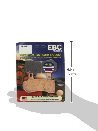 EBC Brakes EPFA409HH EPFA Double H Sintered Disc Brake Pad, Black, One-Size