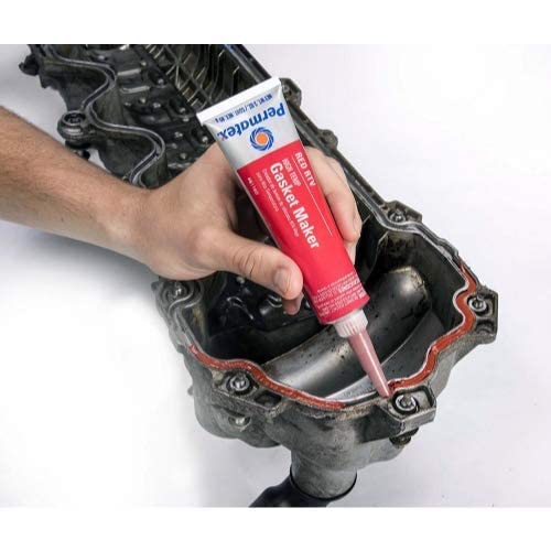 Permatex 81160 High-Temp Red RTV Silicone Gasket, 3 oz