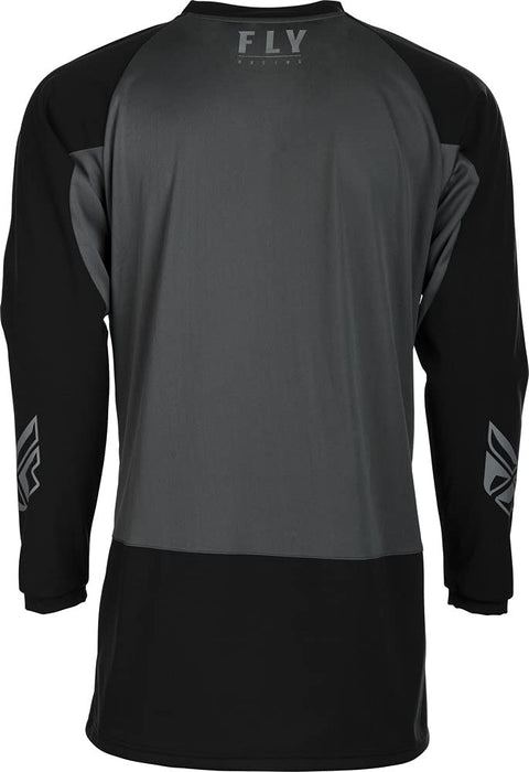 Fly Racing Windproof Riding Jersey (Black/Grey, XX-Large)